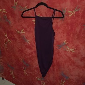 Purple tank top body suit